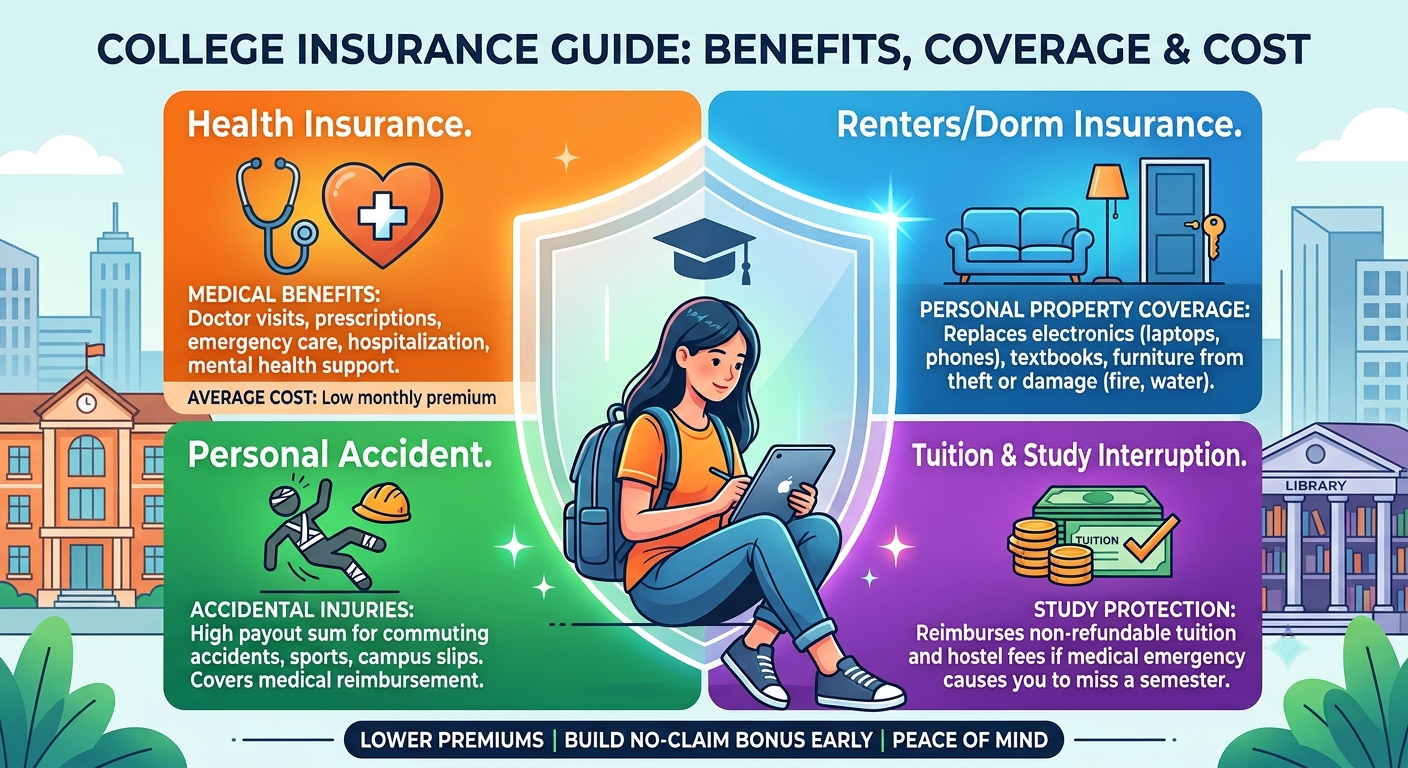 College Insurance Guide: Benefits, Coverage & Cost