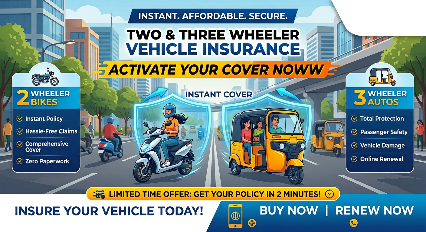 Bike & two wheeler renewal insurance 2026